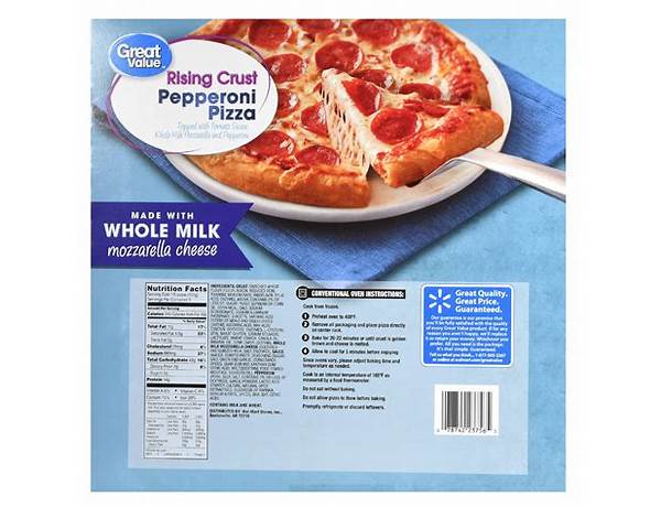 Cheese frozen pizza food facts