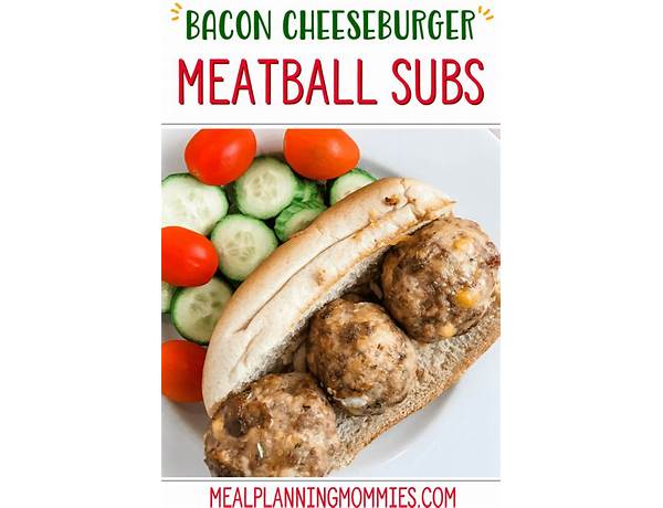 Cheeseburger meatballs food facts