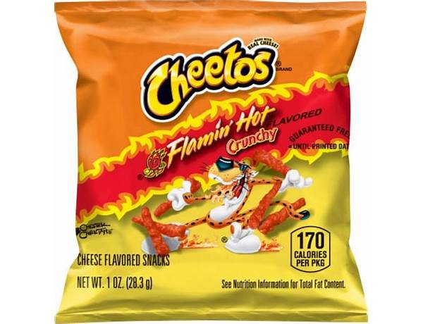 Cheetos crunchy flamin hot food facts