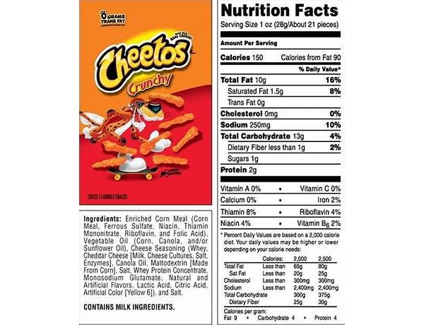 Cheetos crunchy ingredients