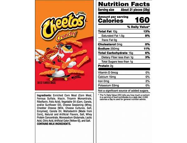 Cheetos crunchy nutrition facts