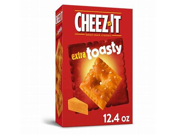 Cheez it extra toasty baked snack crackers food facts