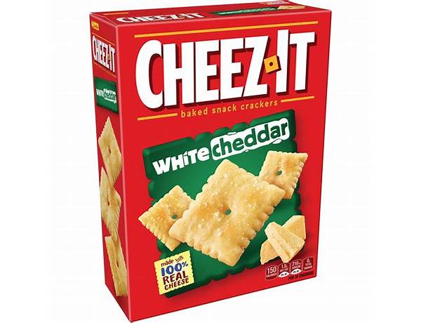 Cheez-it white cheddar snack crackers food facts