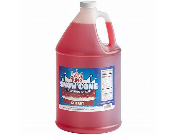 Cherry sno cone syrup ingredients