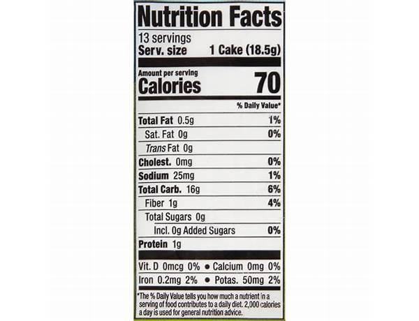 Chestnut japanese rice cakes nutrition facts