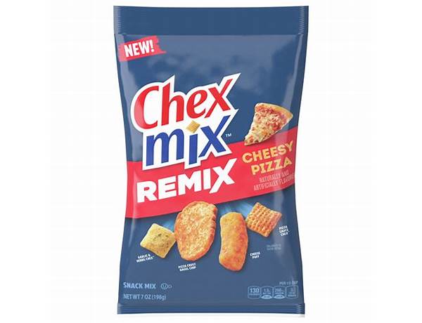 Chex mix remix cheesy pizza food facts