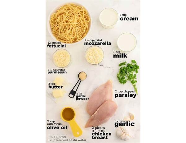 Chicken alfredo ingredients