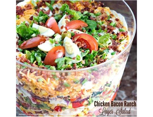 Chicken and bacon layered salad food facts