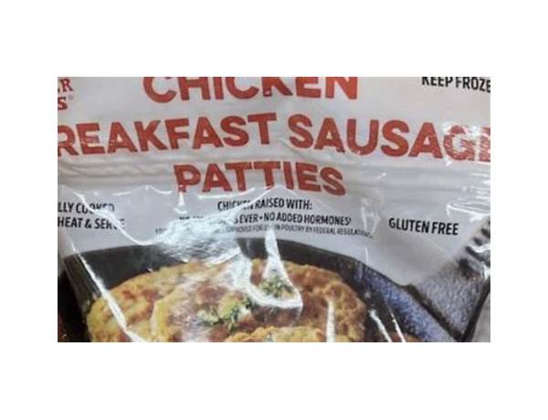 Chicken breakfast sausage patties food facts