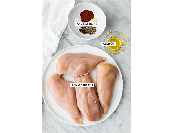 Chicken breasts ingredients