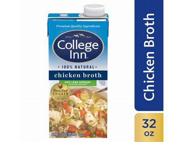 Chicken broth 40% less sodium nutrition facts