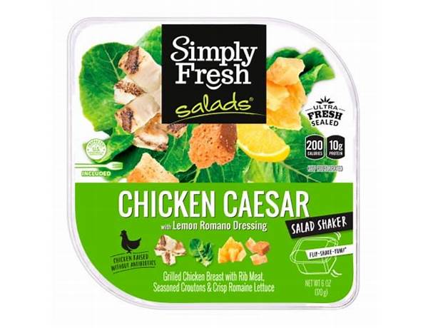 Chicken caesar salad shaker food facts