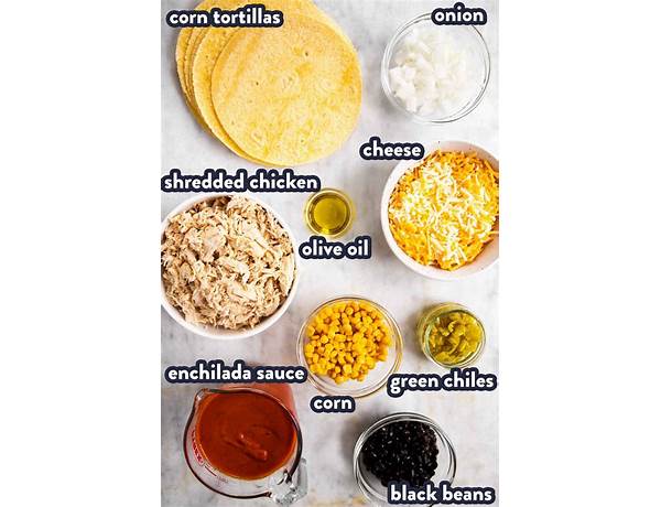 Chicken enchiladas ingredients