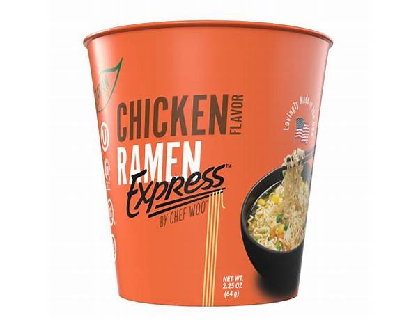 Chicken flavor ramen express food facts