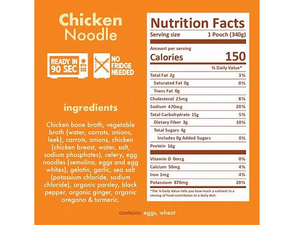 Chicken noodle condensed soup nutrition facts