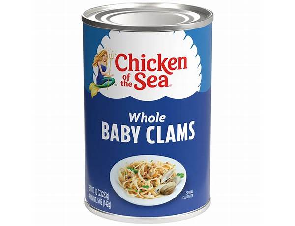 Chicken of the sea, whole baby clams food facts