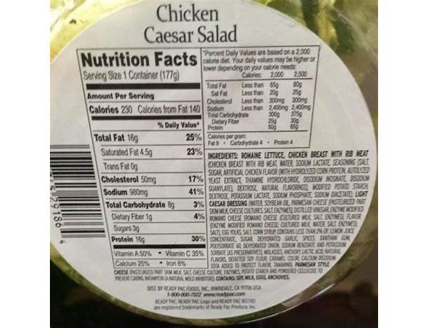 Chicken salad food facts