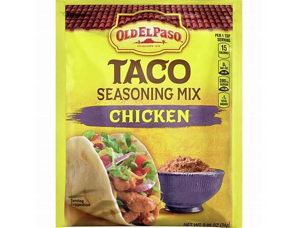 Chicken taco seasoning mix food facts