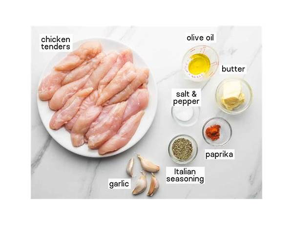 Chicken tenderloin's ingredients