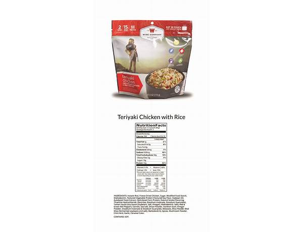 Chicken teriyaki with rice nutrition facts