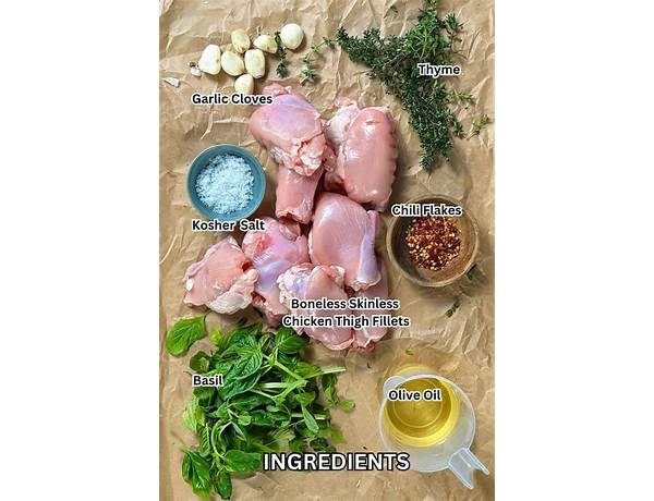 Chicken thigh filets ingredients