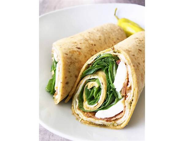 Chicken wrap with pesto vinaigrette ingredients