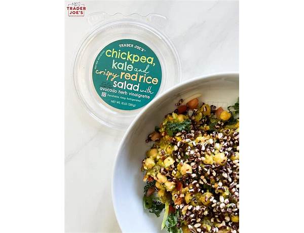 Chickpea, kale and crispy red rice salad food facts