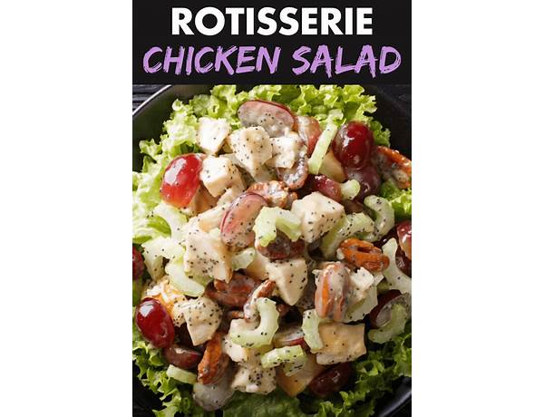 Chickrn salad made with rotisserie chicken food facts