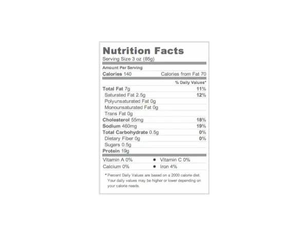 Chickrn salad made with rotisserie chicken nutrition facts