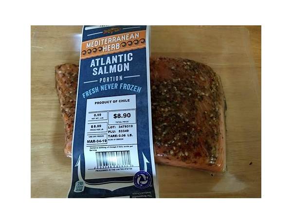Chilean atlantic salmon mediterranean herb food facts