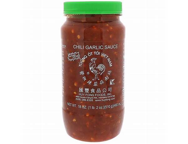 Chili garlic sauce food facts