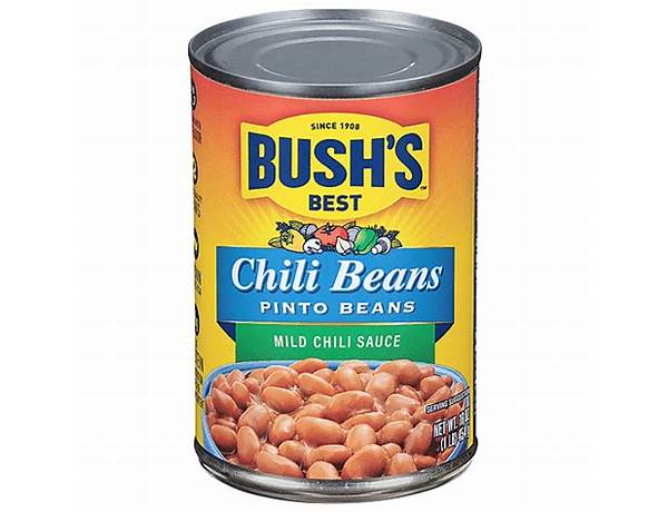 Chili pinto beans in mild sauce, chili food facts