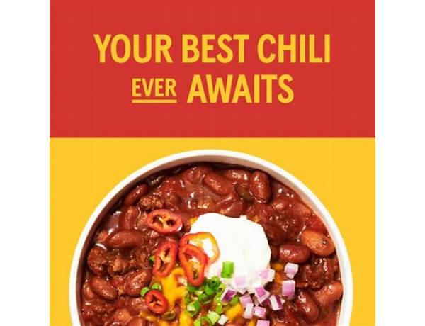 Chili pinto beans in mild sauce, chili nutrition facts