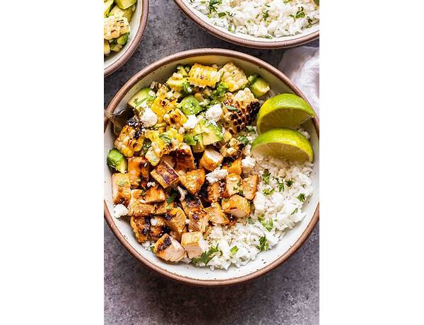 Chipotle chicken and rice bowl food facts