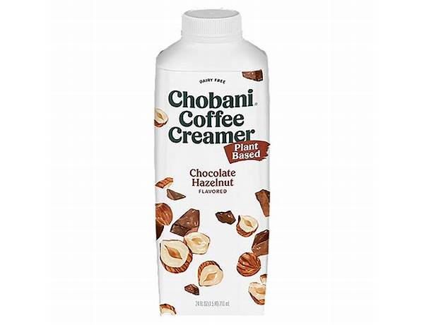 Chobani coffee creamer chocolate hazelnut food facts