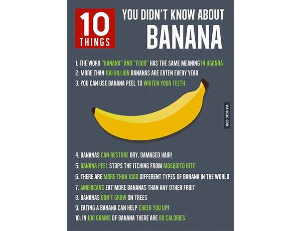 Choco banana food facts