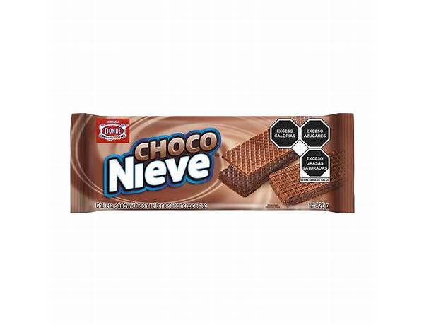 Choco nieve cookie chocolate cream food facts