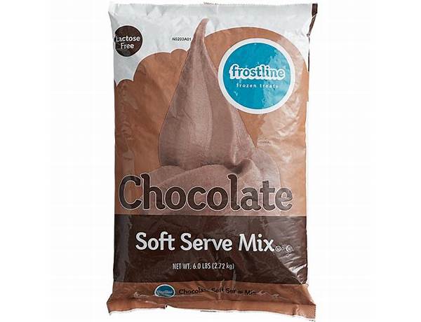 Choco soft serve mix food facts