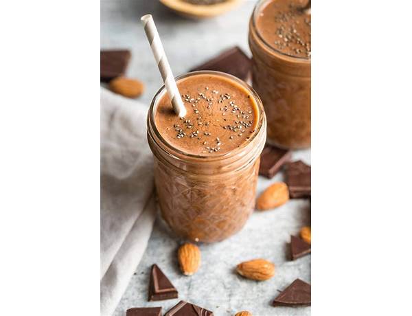 Chocolate almond protein smoothie ingredients