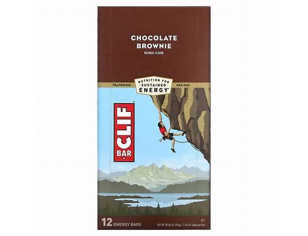 Chocolate brownie energy bar food facts