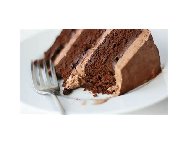 Chocolate cake with chocolate whipped icing food facts