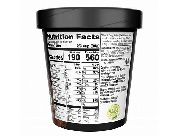 Chocolate cheesecake ice cream nutrition facts