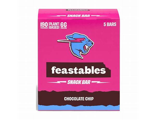 Chocolate chip feastables snack bar ingredients