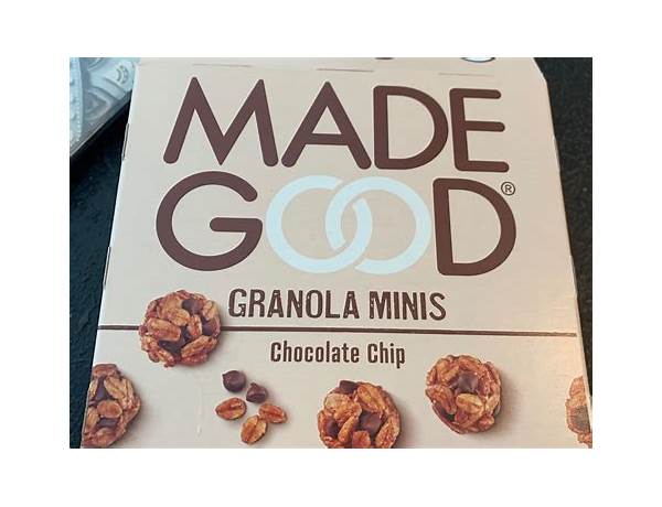 Chocolate chip granola minis food facts