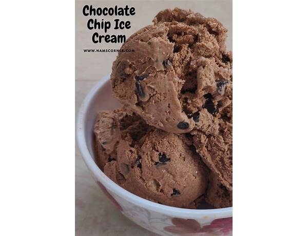 Chocolate chip ice cream ingredients