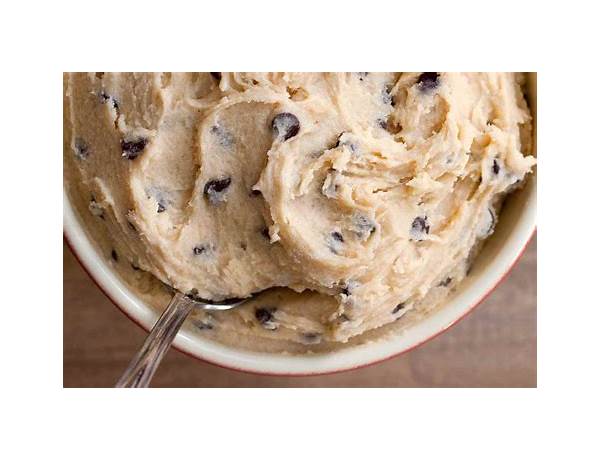 Chocolate chunk cookie dough ingredients