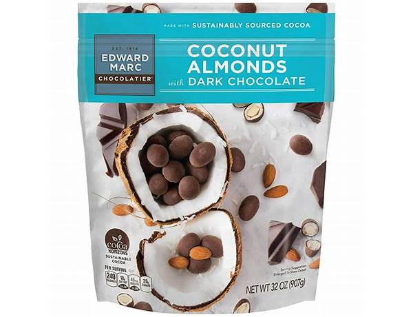 Chocolate coconut almond food facts