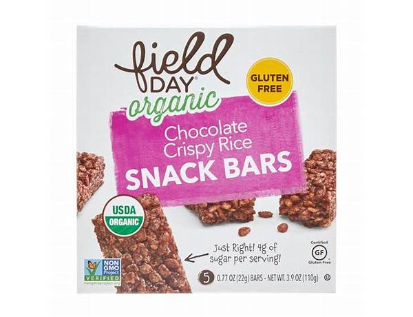 Chocolate crispy rice snack bars nutrition facts