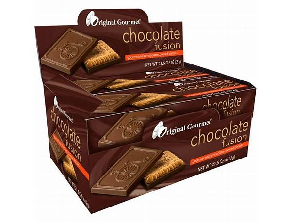 Chocolate fusion gourmet dark chocolate covered biscuits food facts