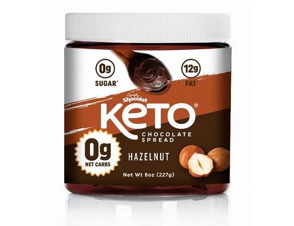 Chocolate hazelnut keto spread food facts